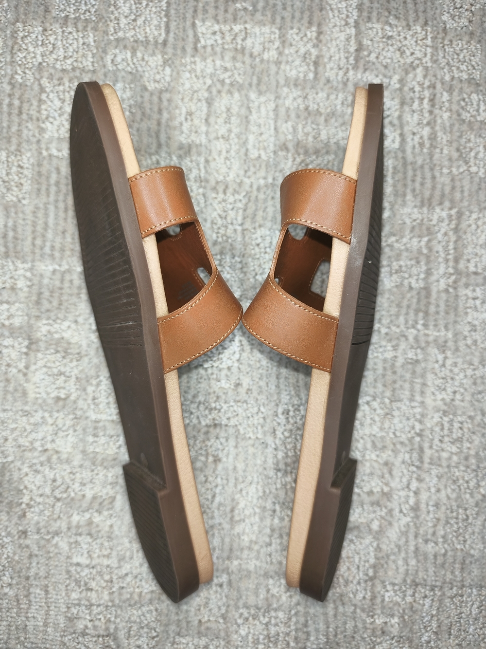 Steve Madden Women's Sandals Brown Leather Size 10 Slip On Open Toe - Picture 4 of 8